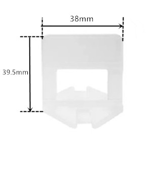 Tile leveling system clip
