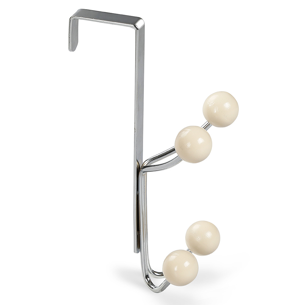 LINDON Heavy-Duty Door Clothes Hanger Metal Over The Door Hanger Hooks