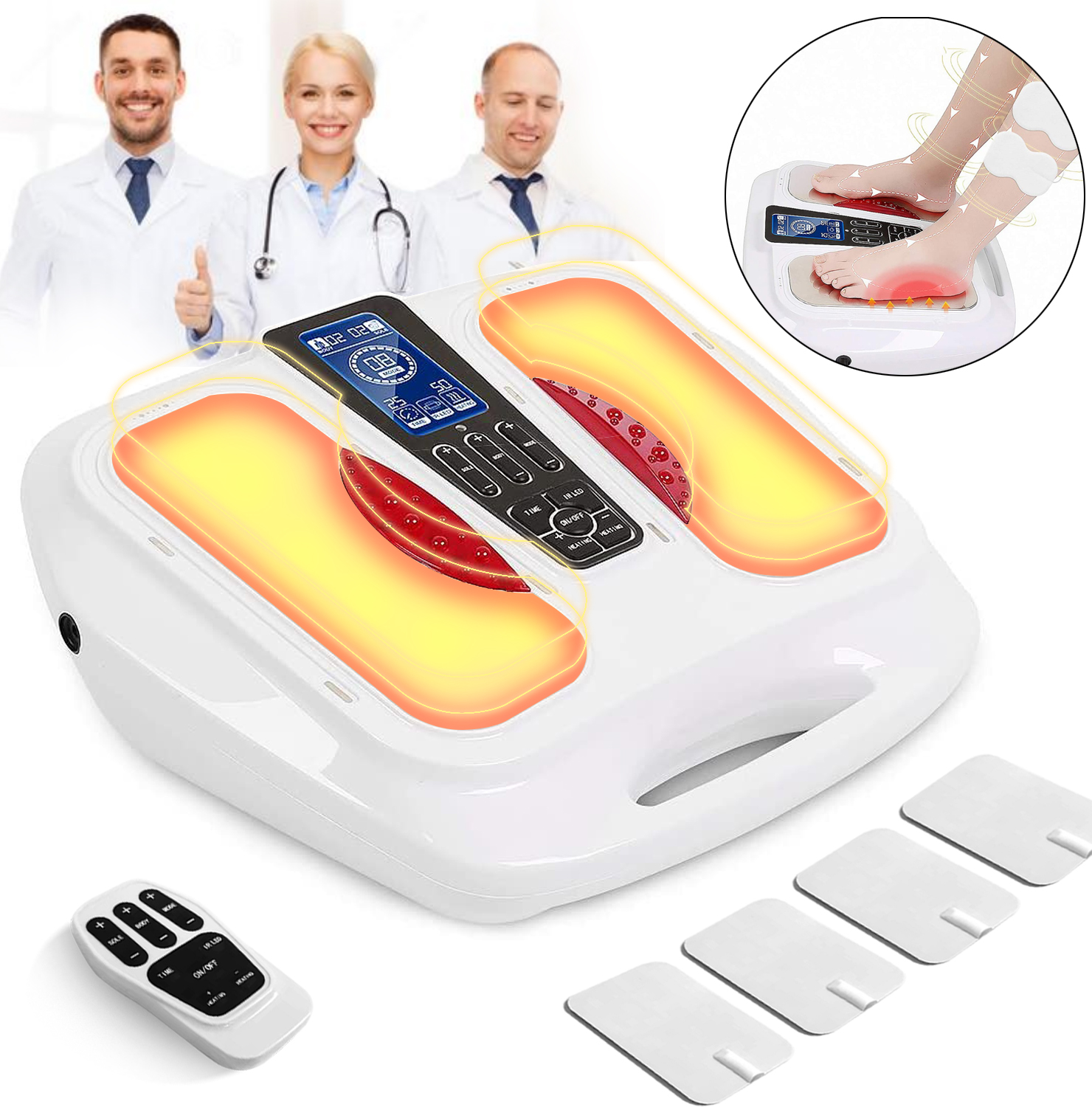Professional knee massage Reflexology Detachable Shiatsu leg japanese Foot job Massager heet Machine