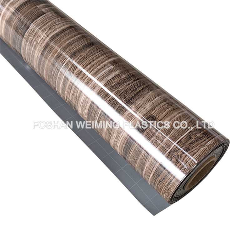 PVC Vinyl Flooring Roll With Wooden Grain Design