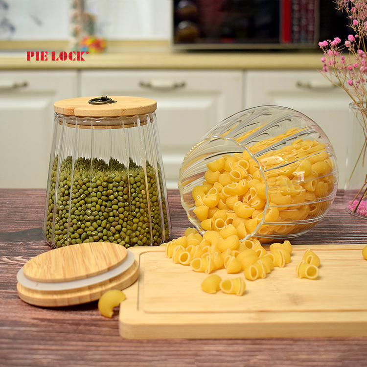 Glass food jar