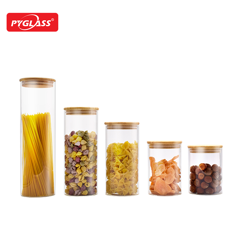 Glass storage jar