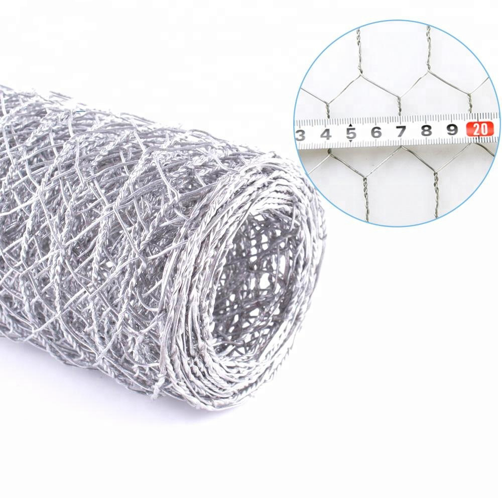 Galvanised hexagonal netting