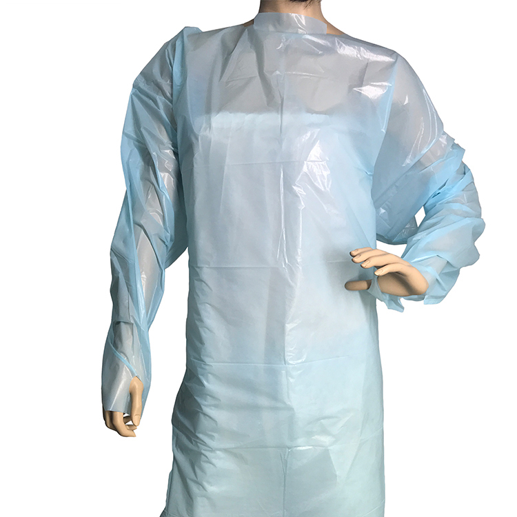 Thump loop CPE gown