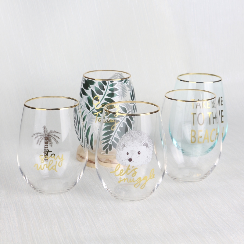 Colored Wine Glasses Wholesale Custom Rose Shaped Wine Glasses For Decorations