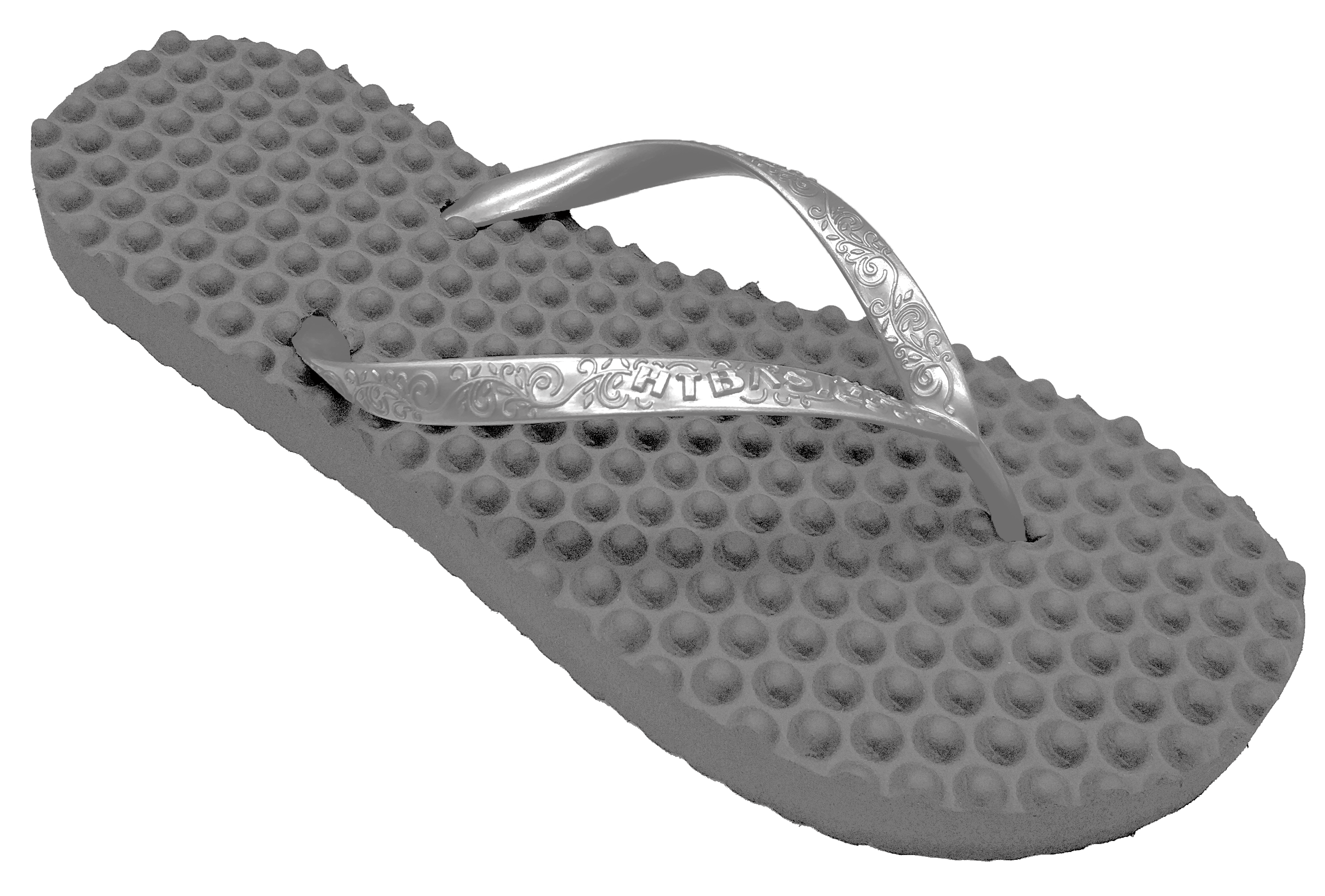Flipflops with bubble insole for lady
