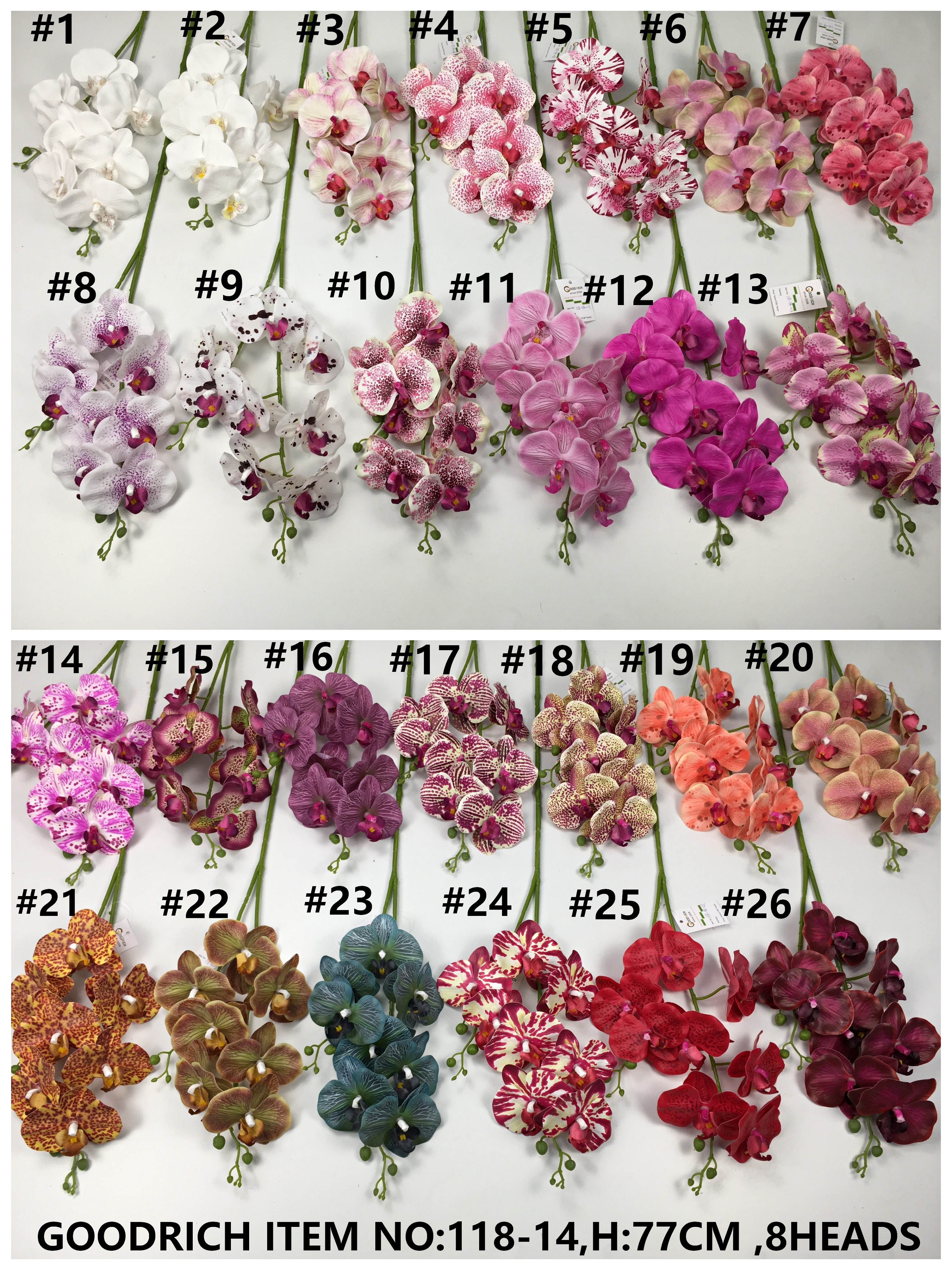 Tianjin artificial flowers,real touch orchid