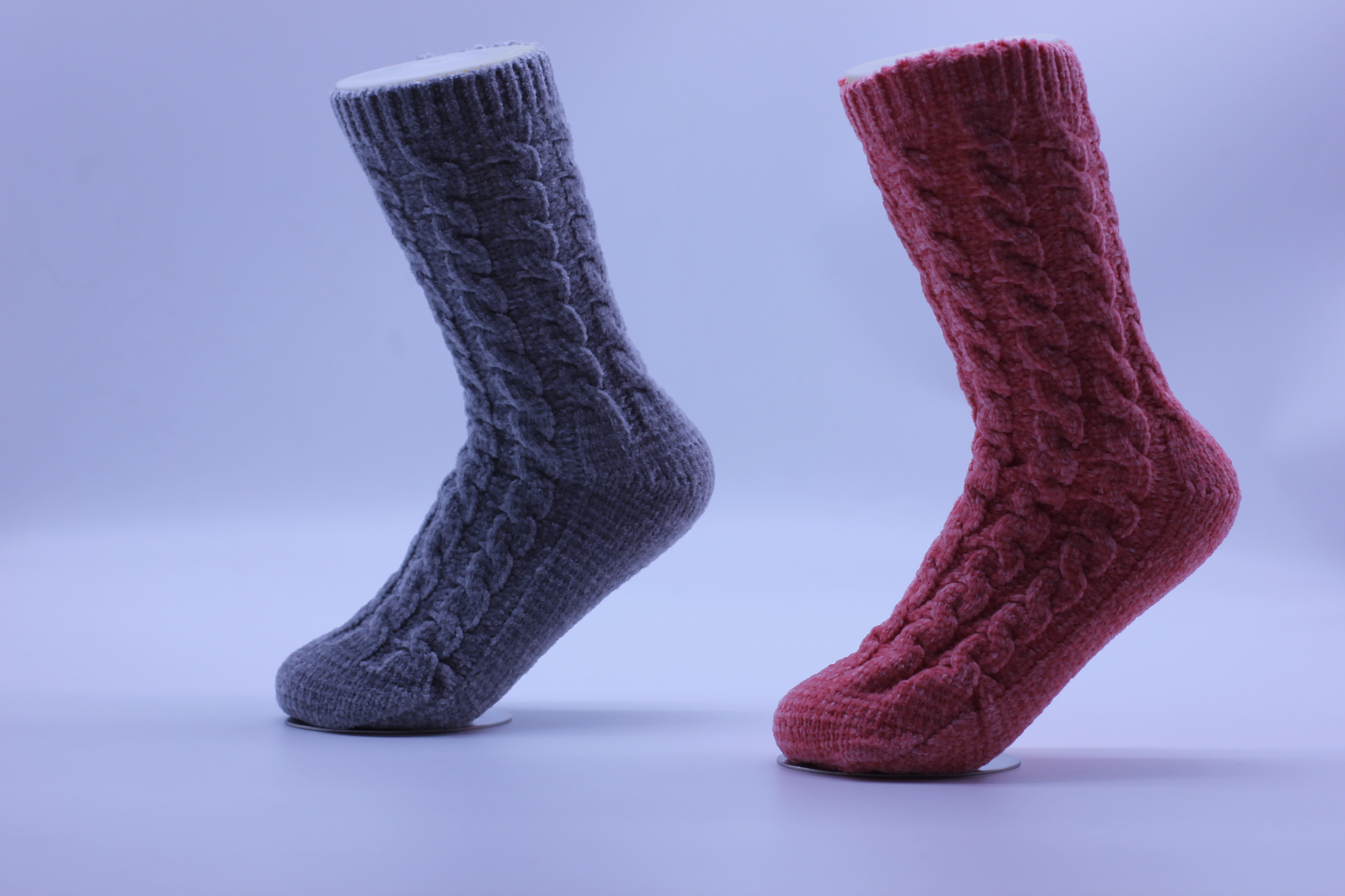 Women chenille cabin socks