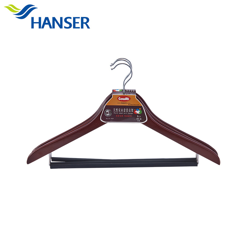 Solid wood baking coat hanger