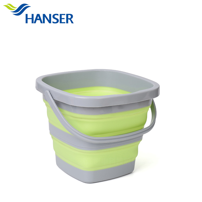 Hanser Folding 5L multi-purpose bucket fishing bucket washing tool