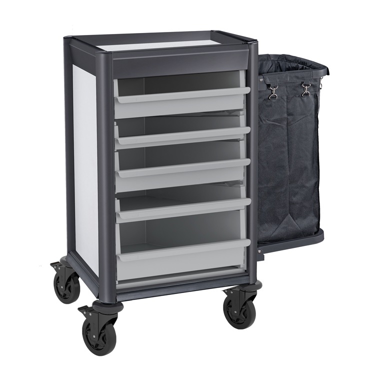 Housekeeping trolley, maid cart, maid trolley