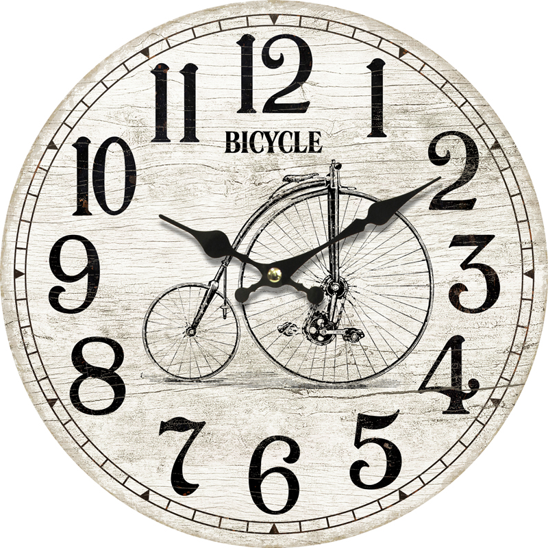 34cm wooden clock