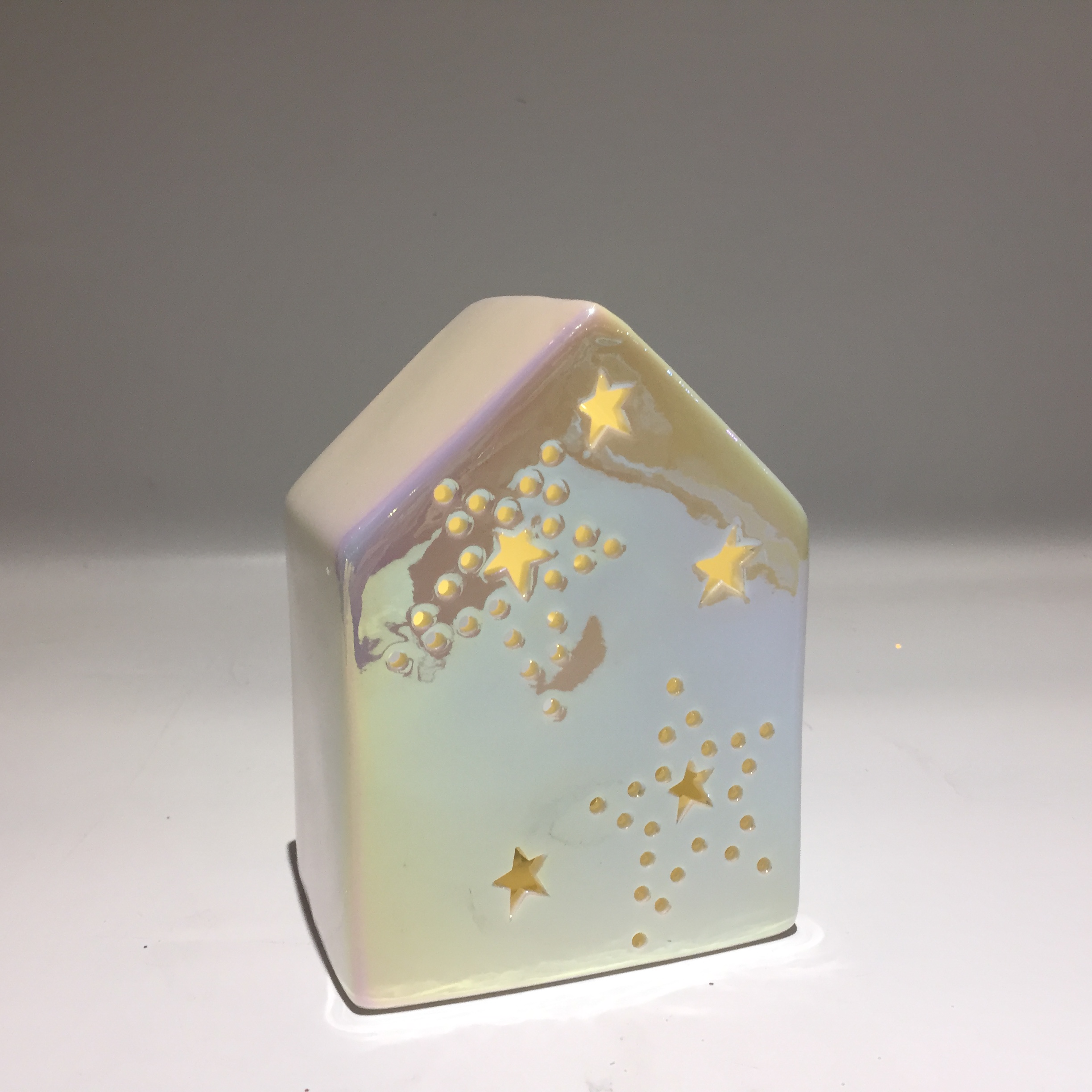 Ceramic village with LED light, ceramic house with LED light