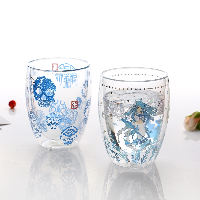 Coffee Double-Wall Glass Insulated Mug Leakproof Bear Double Wall Cup Insulated Beer Glass