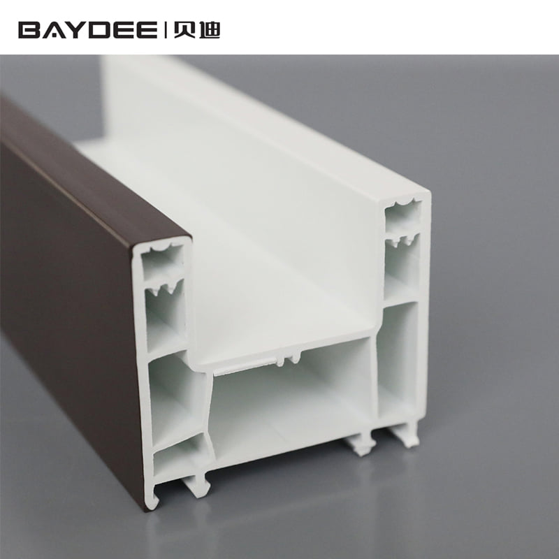 White plastic upvc profiles for doors and windows construction