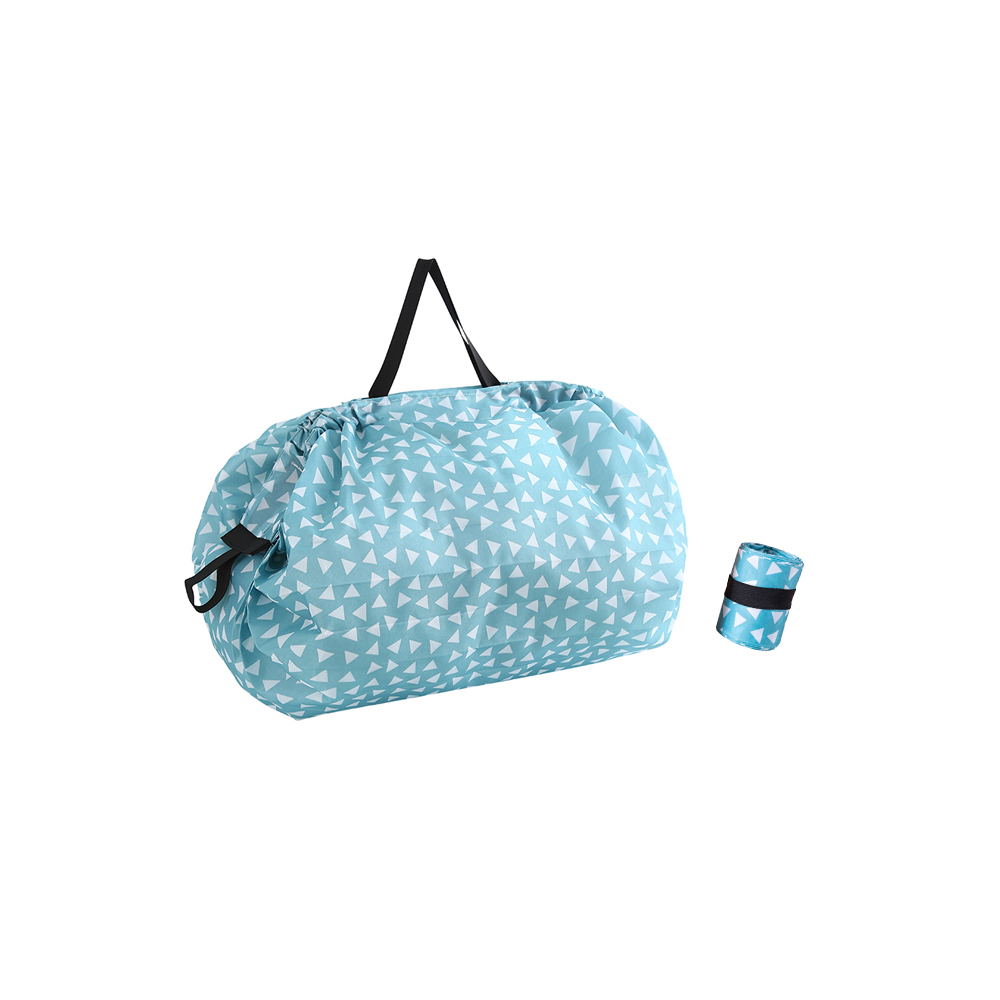 Wholesale Eco Friendly Foldable Polyester Tote Shopping Bag Custom Reusable Grocery Bag