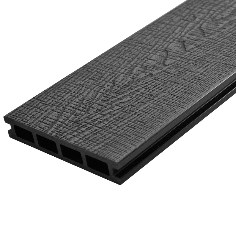 Deep embossed wpc decking