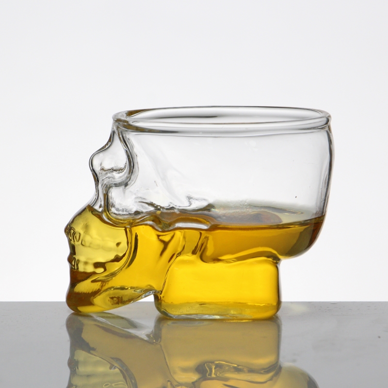Skull shot glass vodka shot glasses double wall cup