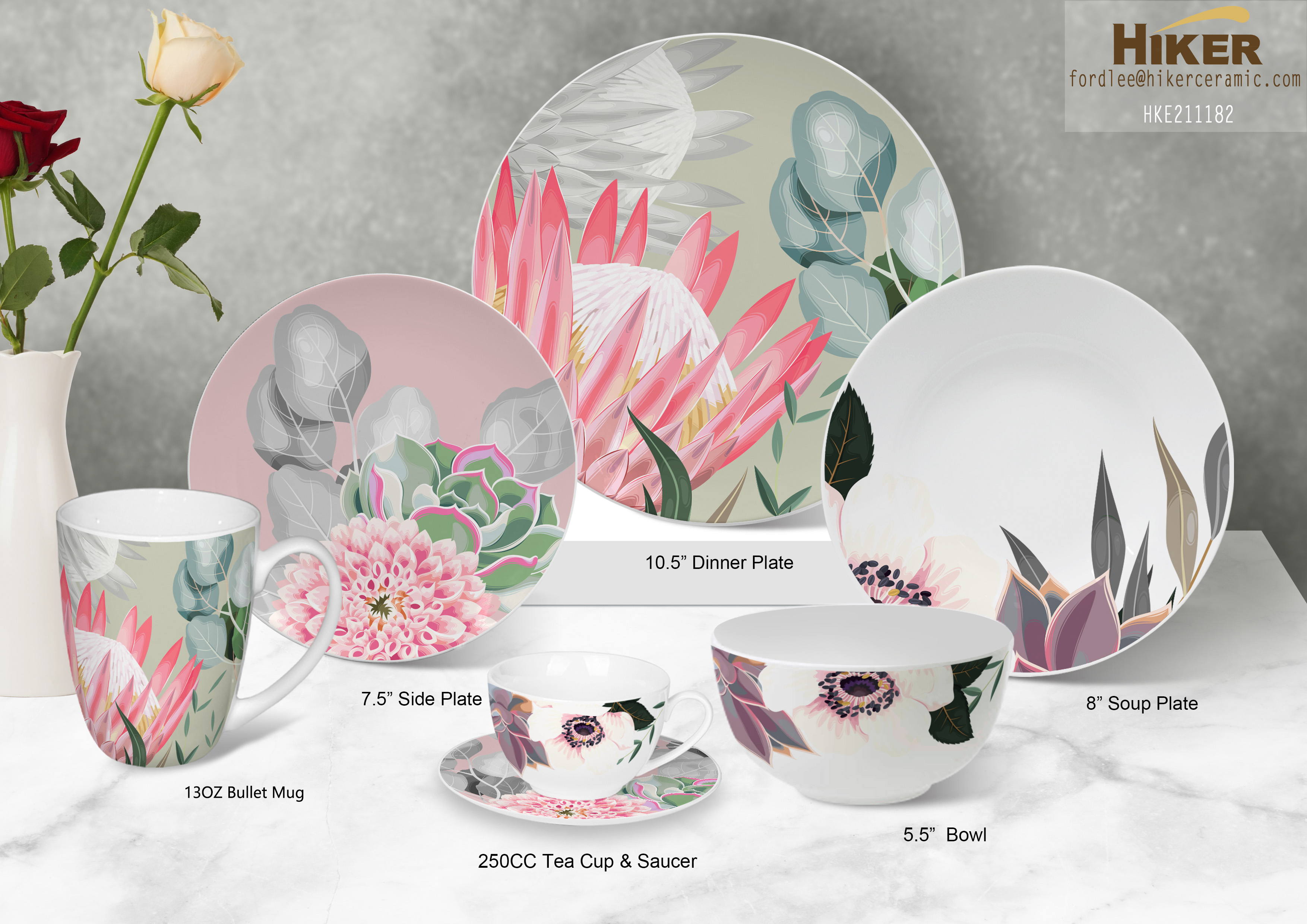 High Quality Dinner Set Round Shape Dinner Plate