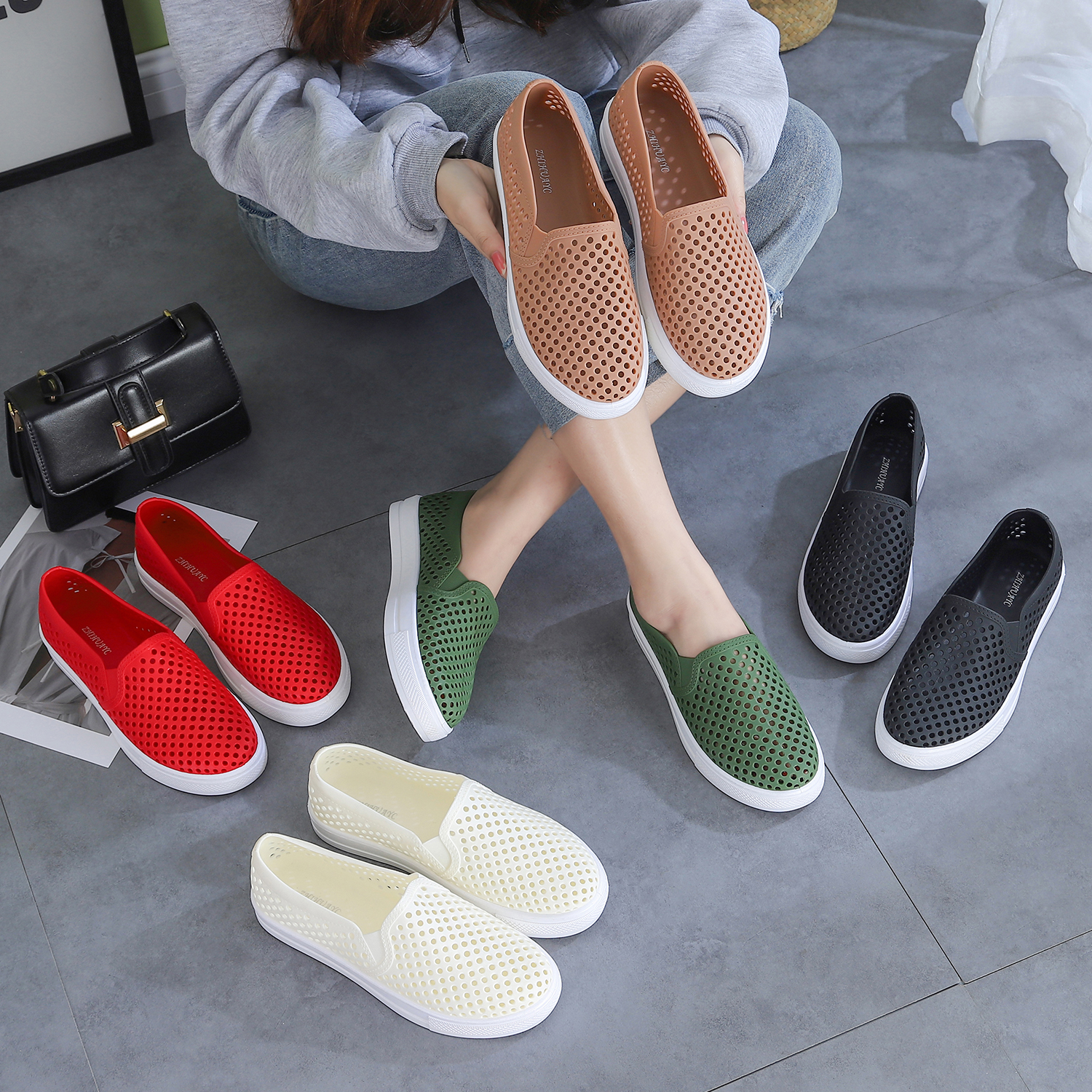 Outdoor crystal simple elegant comfortable lady woman sandal for beach