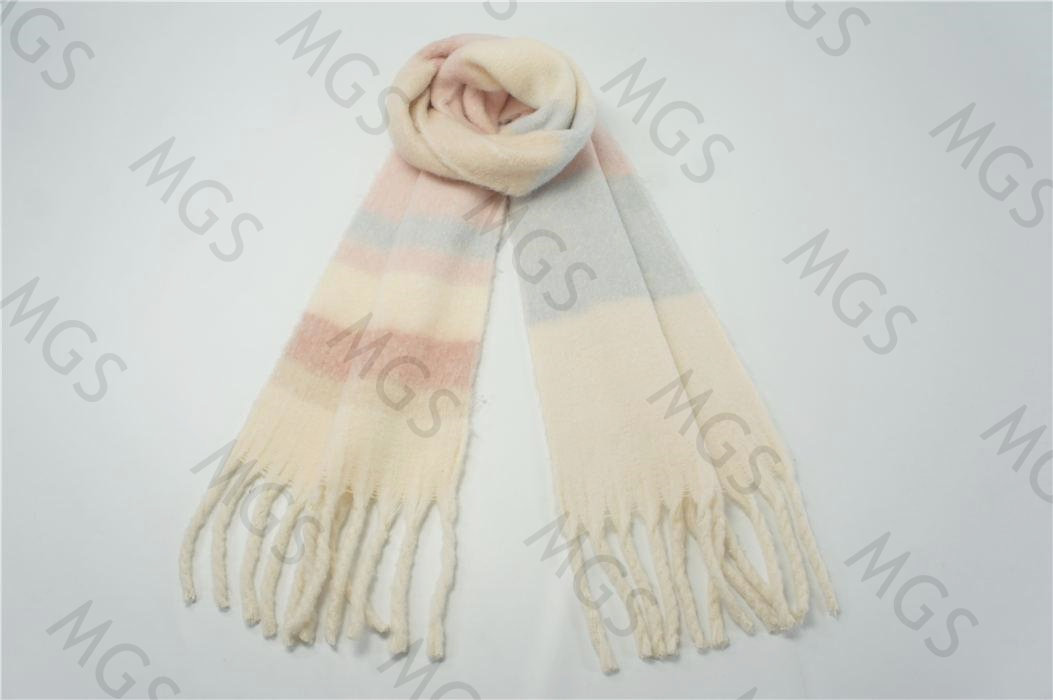 85%polyester 15%wool woven scarf