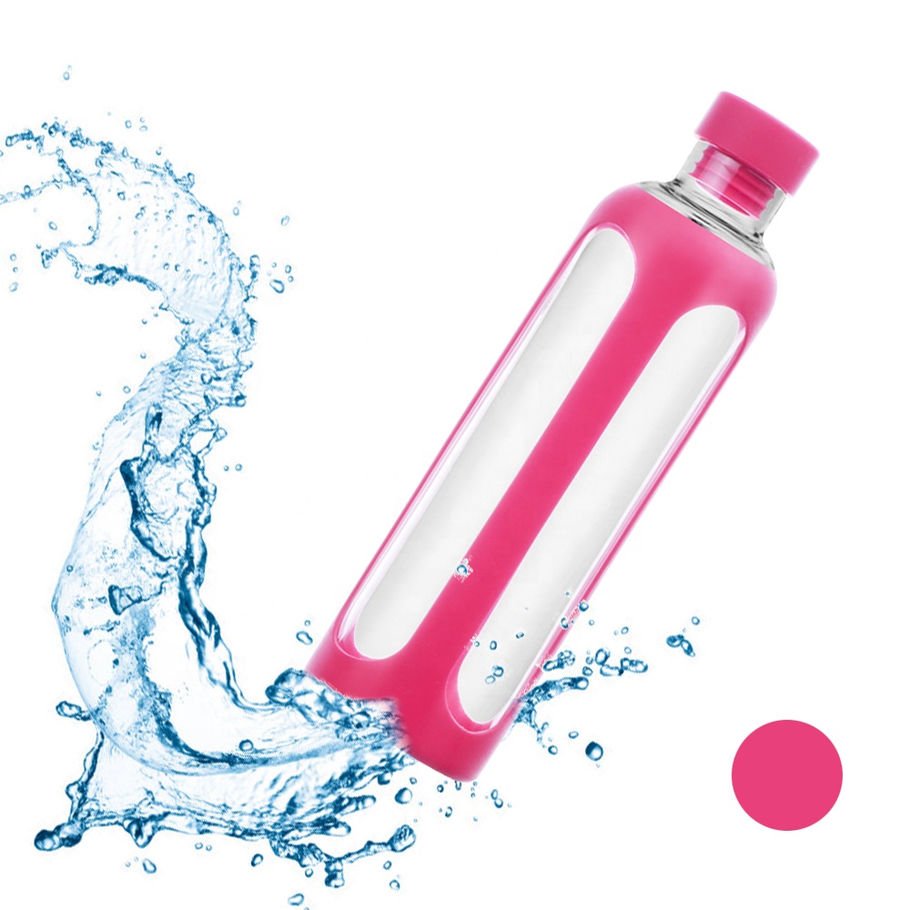 Glass water bottle