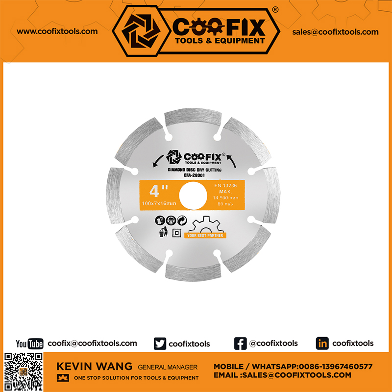 COOFIX CFA-28001 Diamond Disc Dry Cutting HAND TOOLS MANUFACTURE FACTORY Hand tools hardware tools