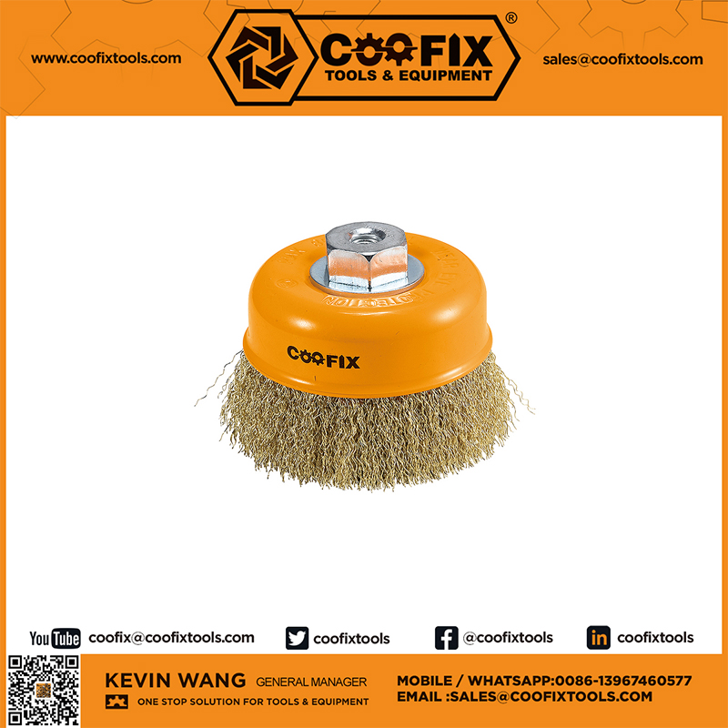 COOFIX CRIMPED WIRE CUP BRUSH Hand tools NEW TYPE