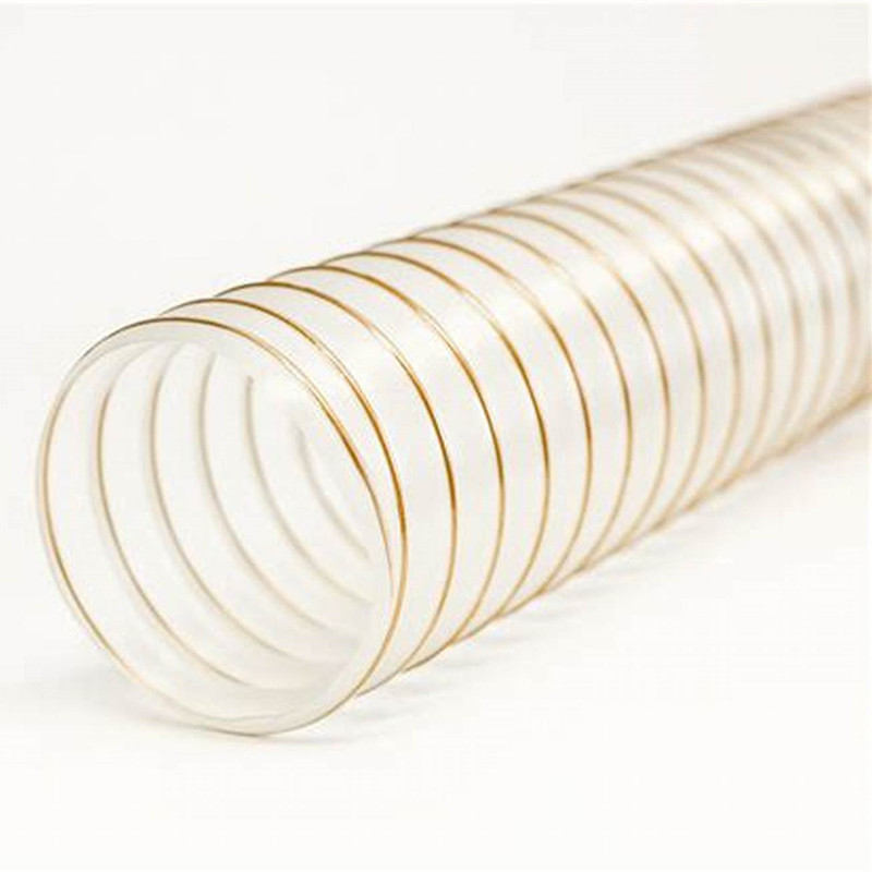 Super flexible clear steel wire spiral 100mmPU SUCTION HOSE