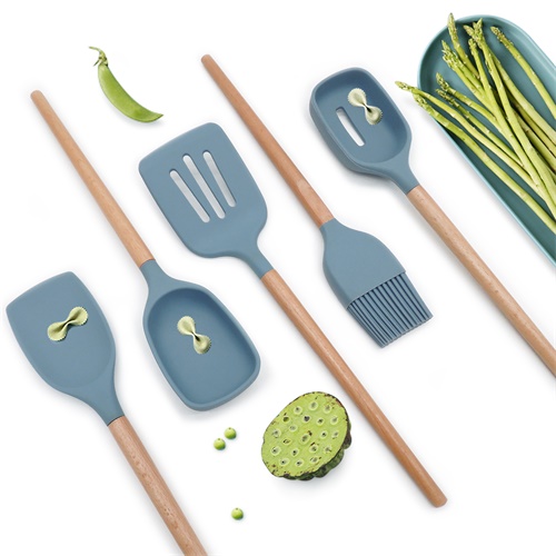 Dishwasher Safe Colorful Silicone Kitchen Set Utensil Cooking Tool Utensils Customized