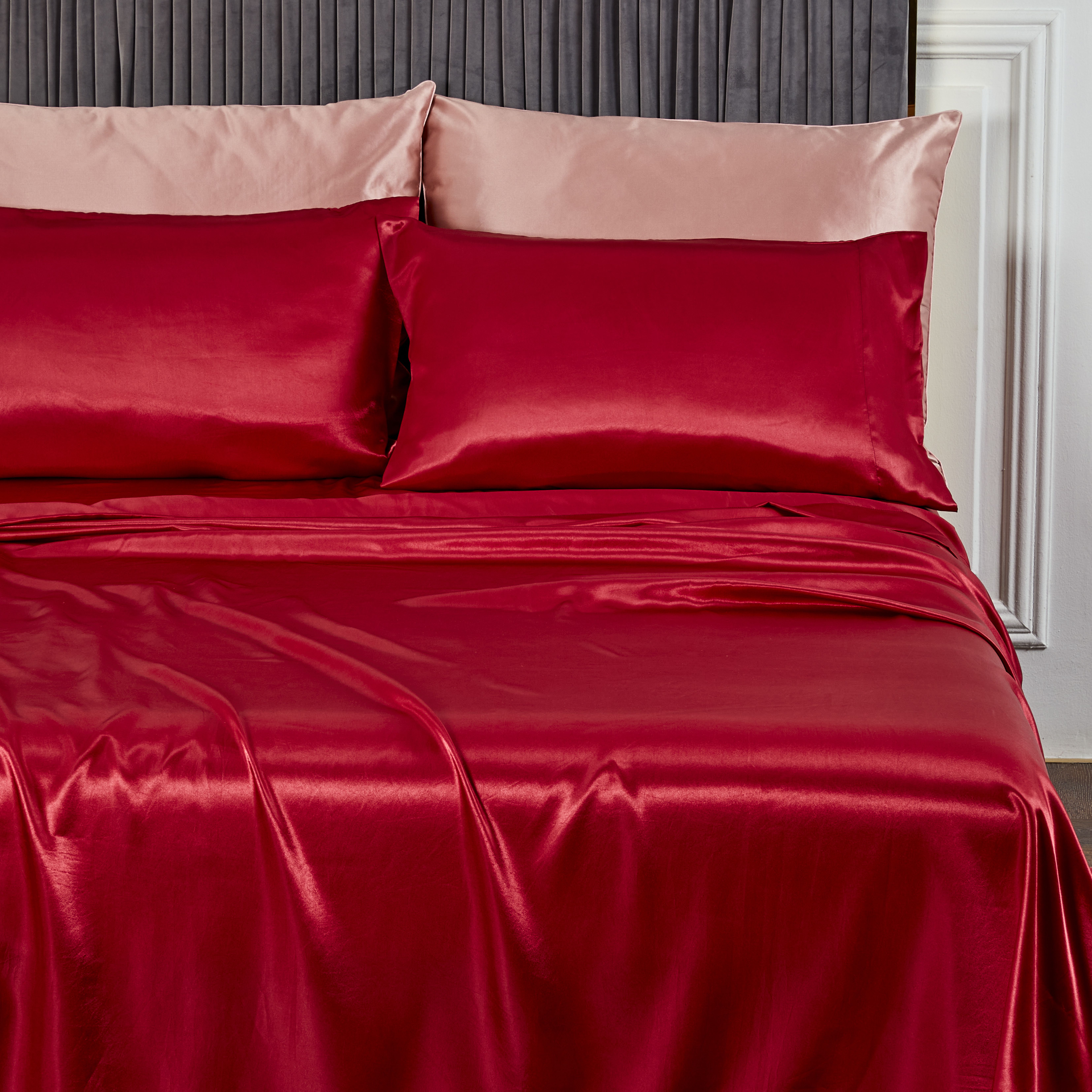 Silk satin sheet sets