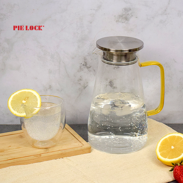 glass cold water kettle with lid