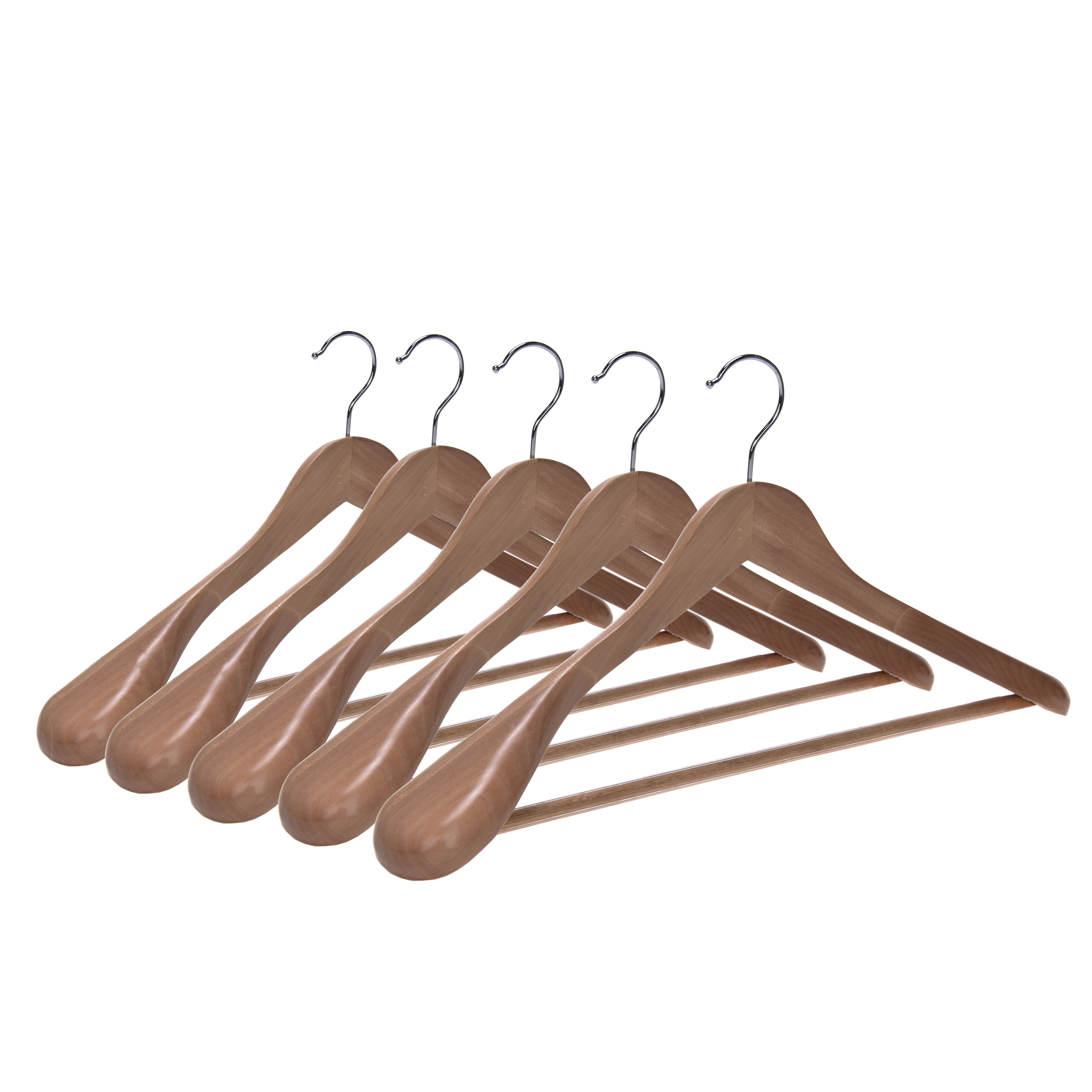 Wide shoulder luxury wooden hanger