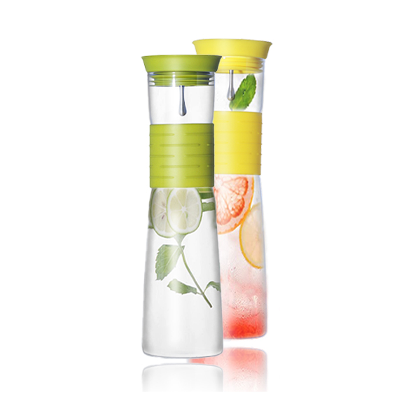 Glass water bottle