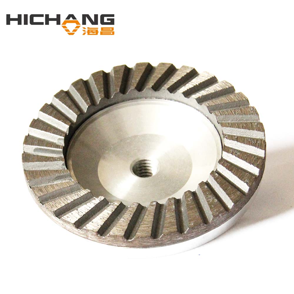 115mm Turbo aluminium core diamond cup wheel