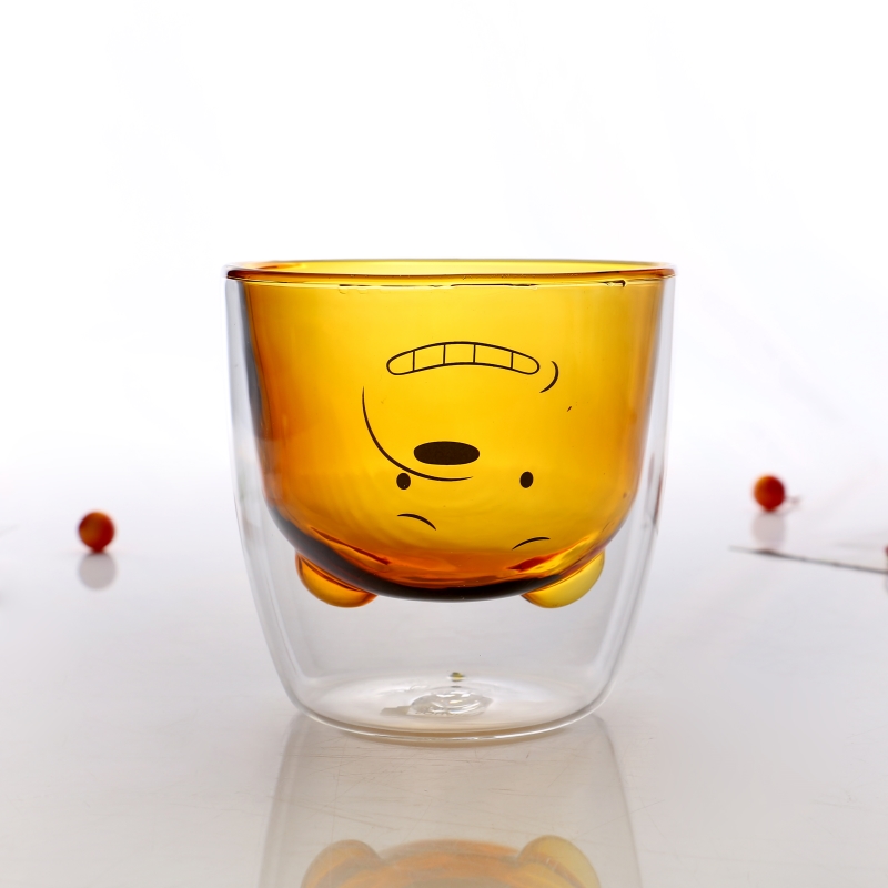 Hand Made Double Wall Glass High Borosilicate Glass Jar With Bamboo Lid