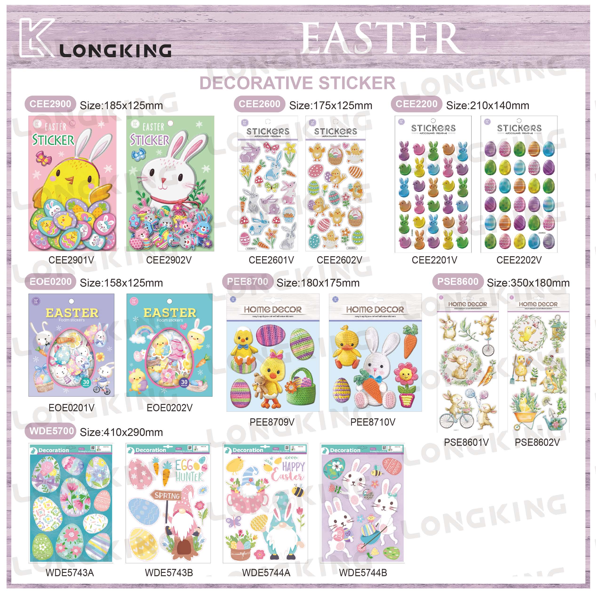 Easter decorative stickers