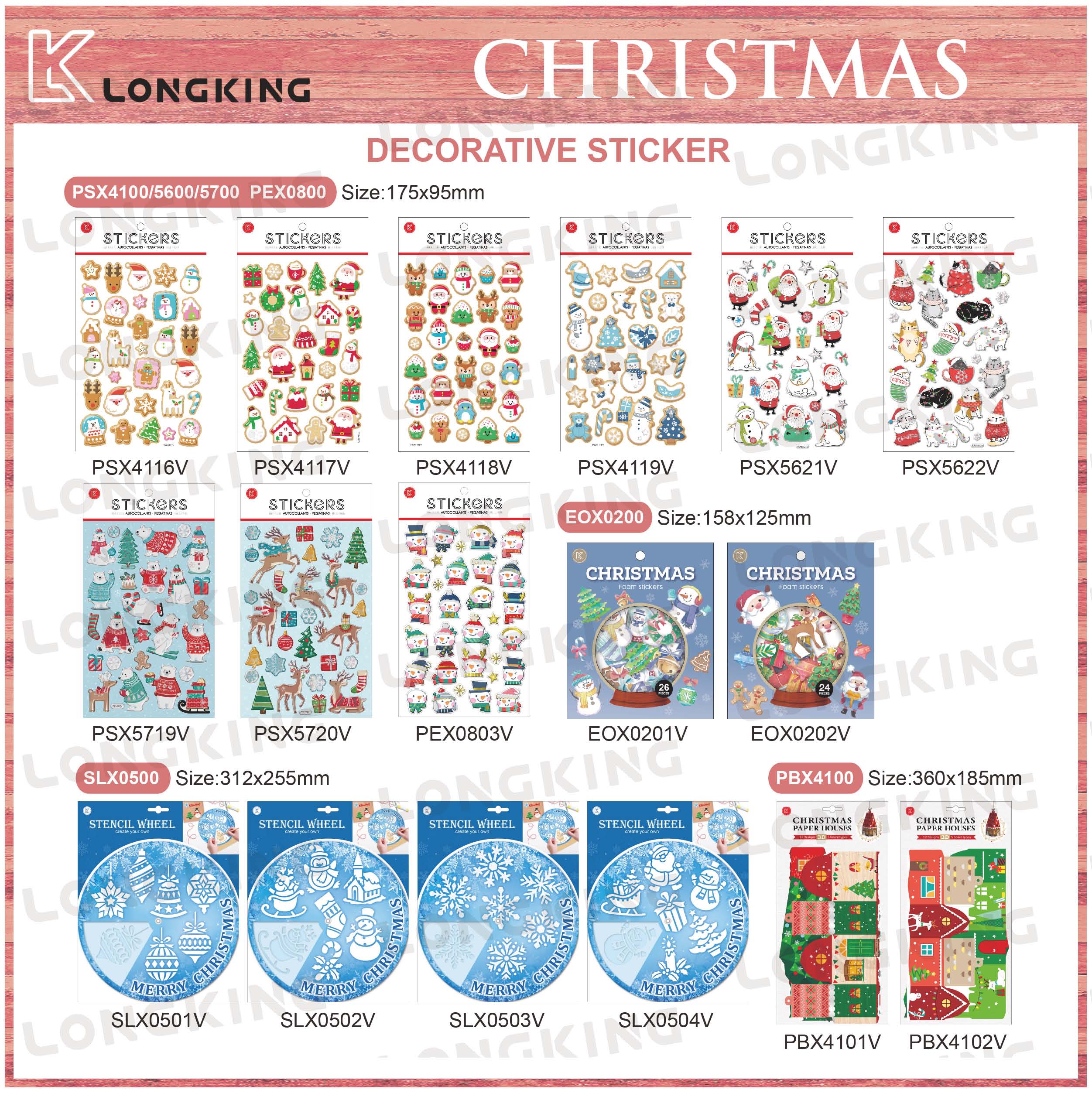 Christmas decorative stickers