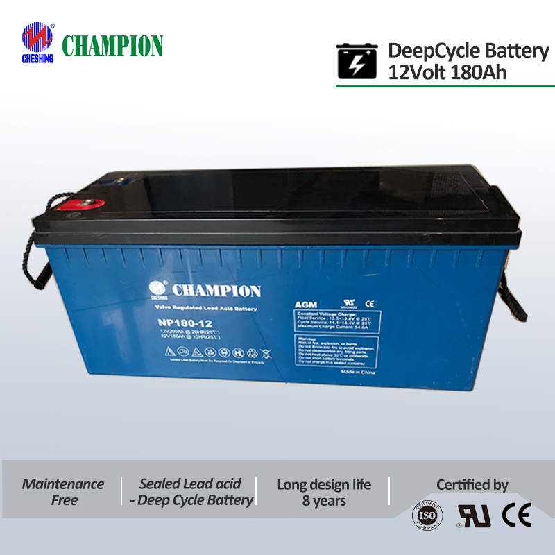 Champion 12V180AH DeepCycle Battery|Solar Battery|VRLA Battery|AGM Battery|SMF Battery|UPS Battery