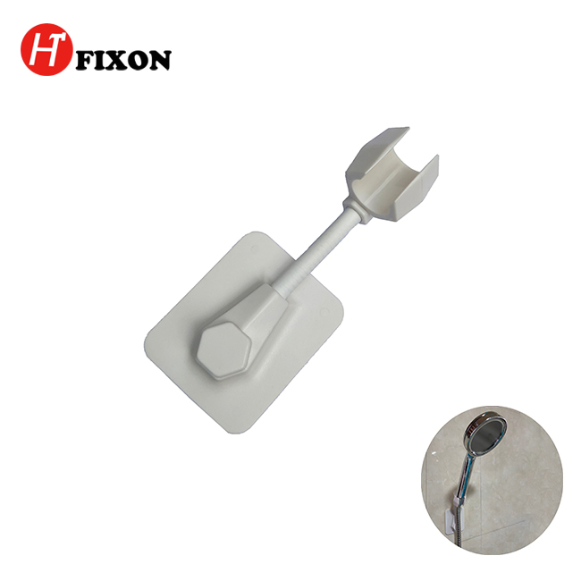 Non-marking removable rotating shower clip