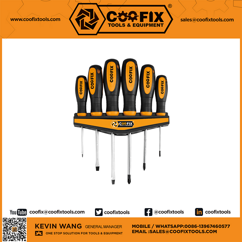 COOFIX CFH-D01004 6PCS SCREWDRIVER SET HANDTOOLS MANUFACTURE FACTORY Hand tools hardware tools