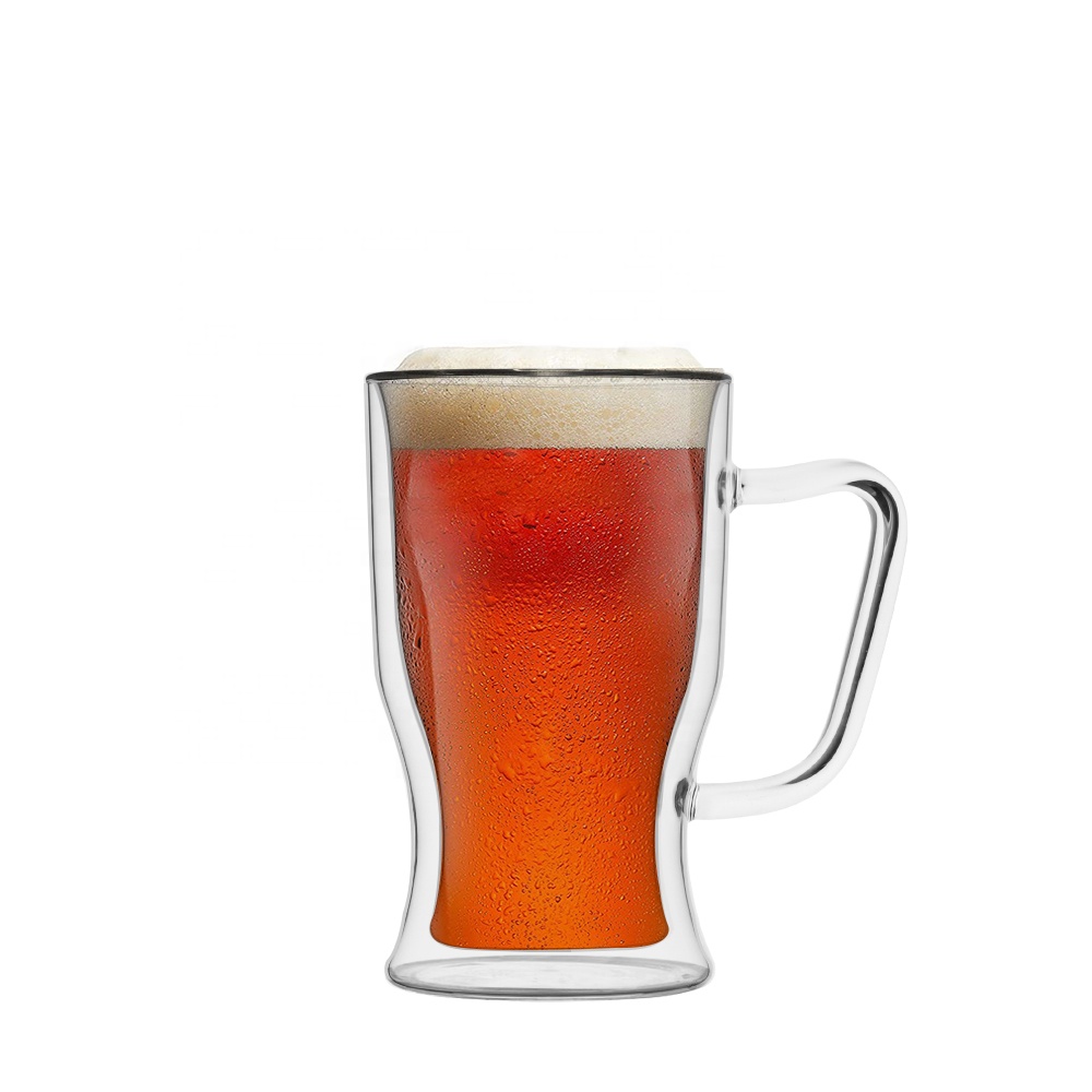 Glass beer mug