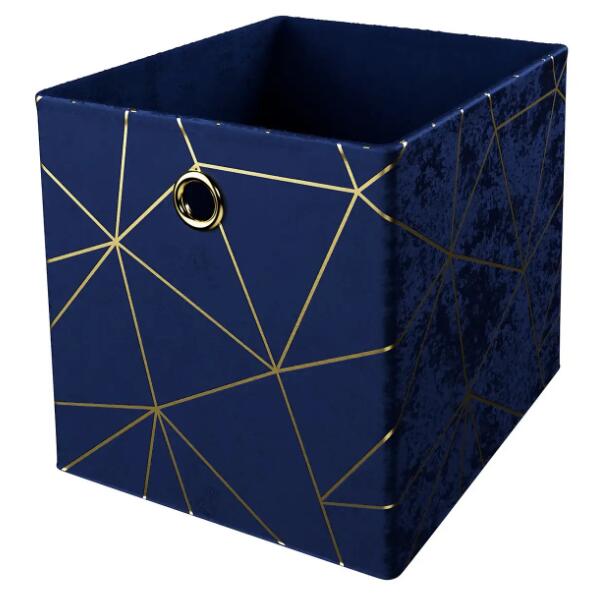Velvet Metallic printed Storage Bin