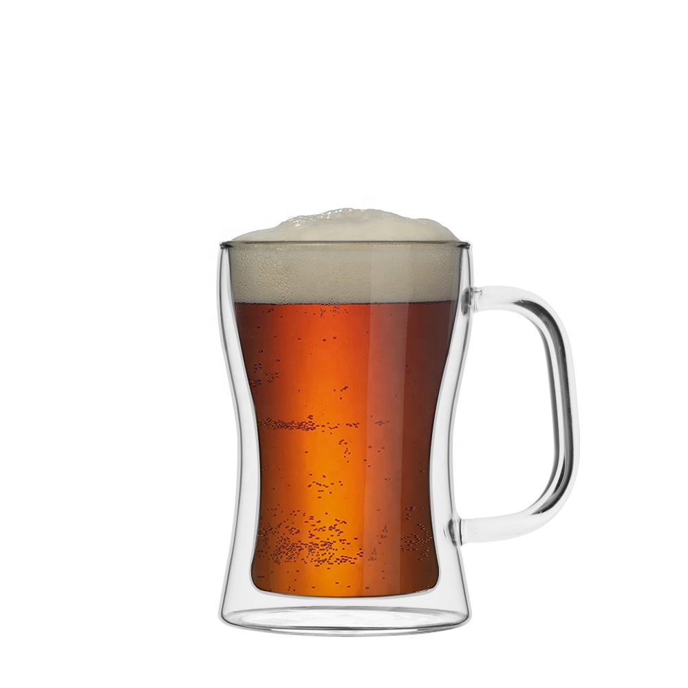 Glass beer mug