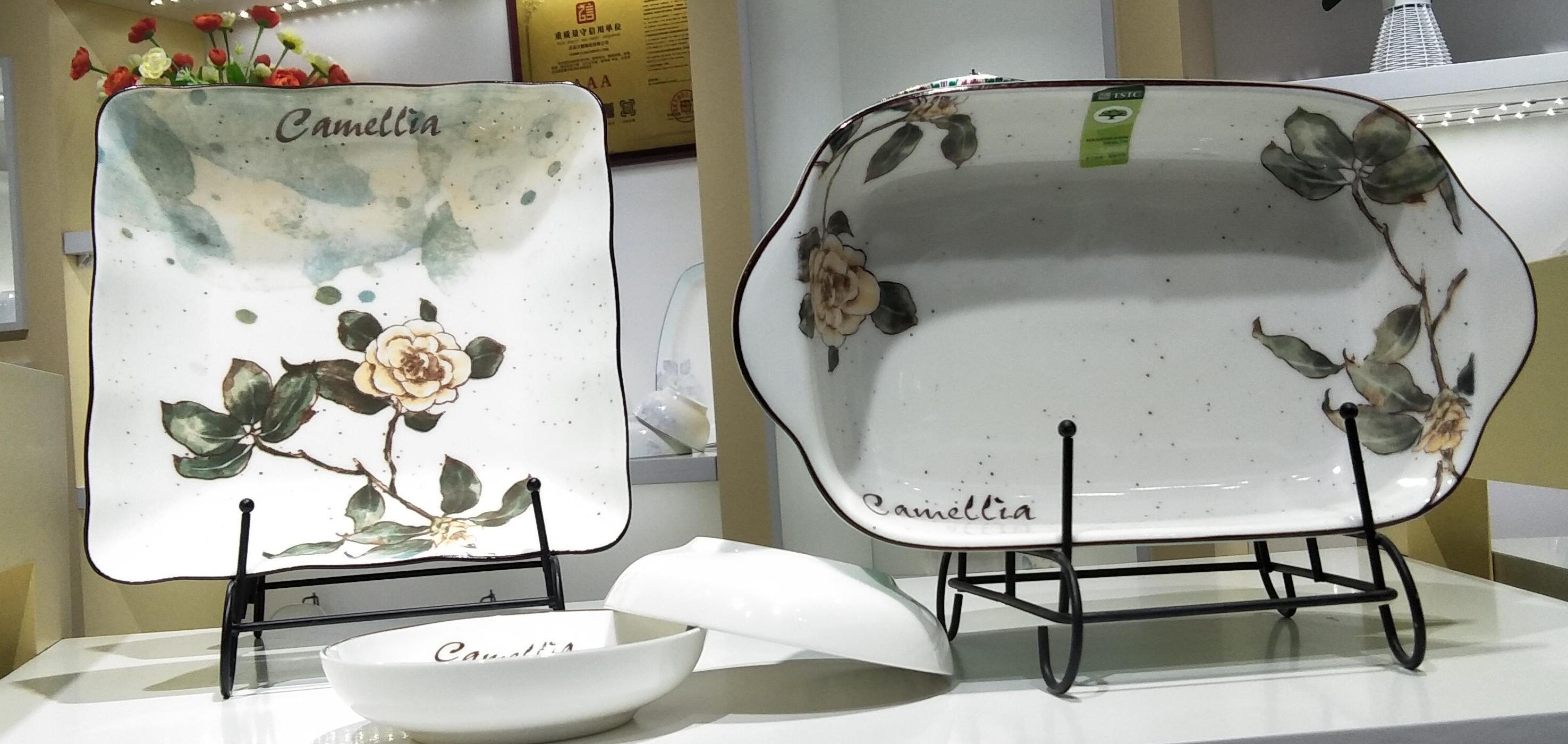 In-glazed bakeware, plate