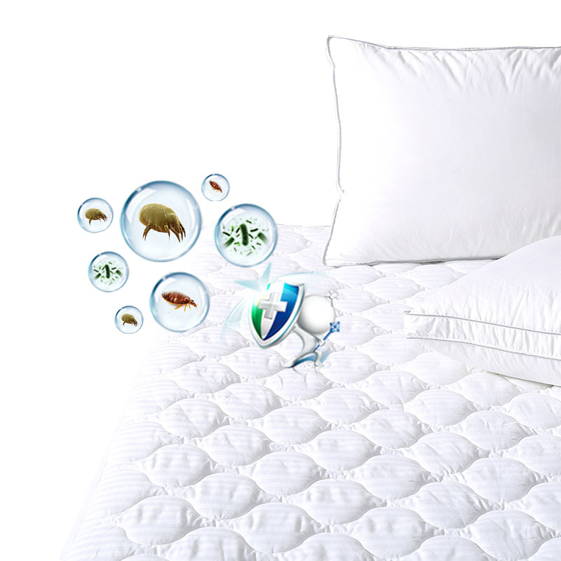 cotton 3cm stripe quilting waterproof mattress protector
