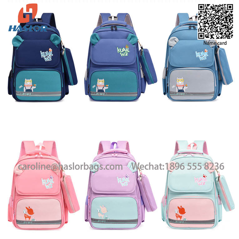 New primary school backpack British college child girls backpack large capacity for 3-6 years