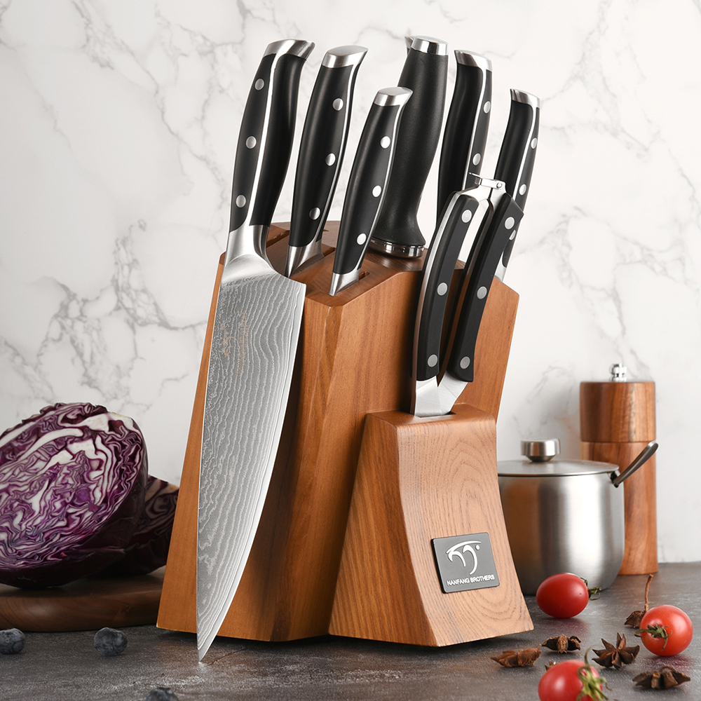 9Pcs Kitchen Knife set,VG10 Damascus Steel.