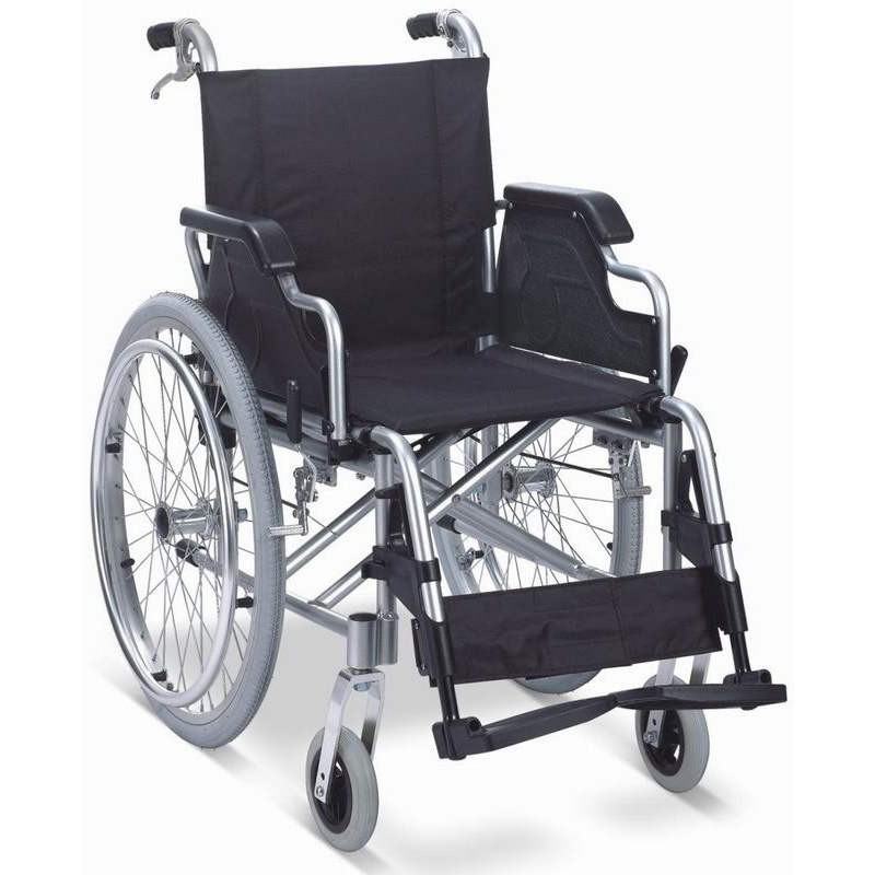 Aluminum wheelchair with united brake