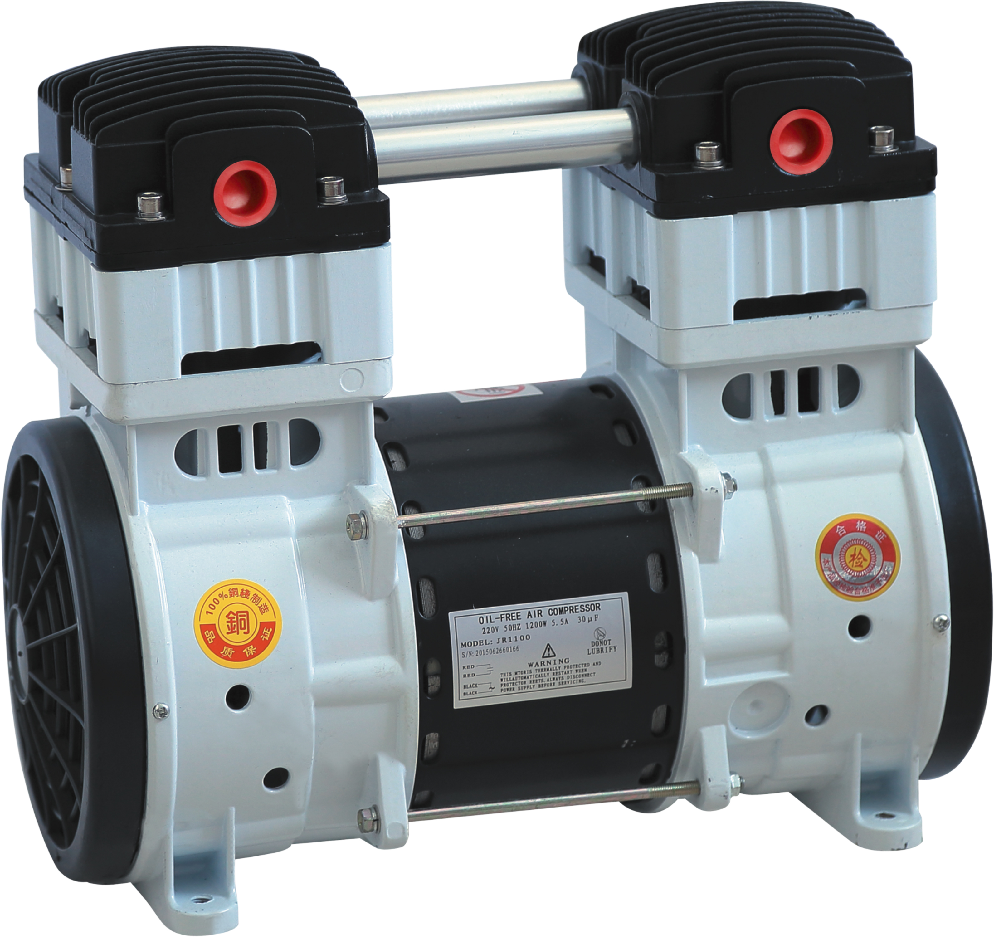 silent oil free air compressor head